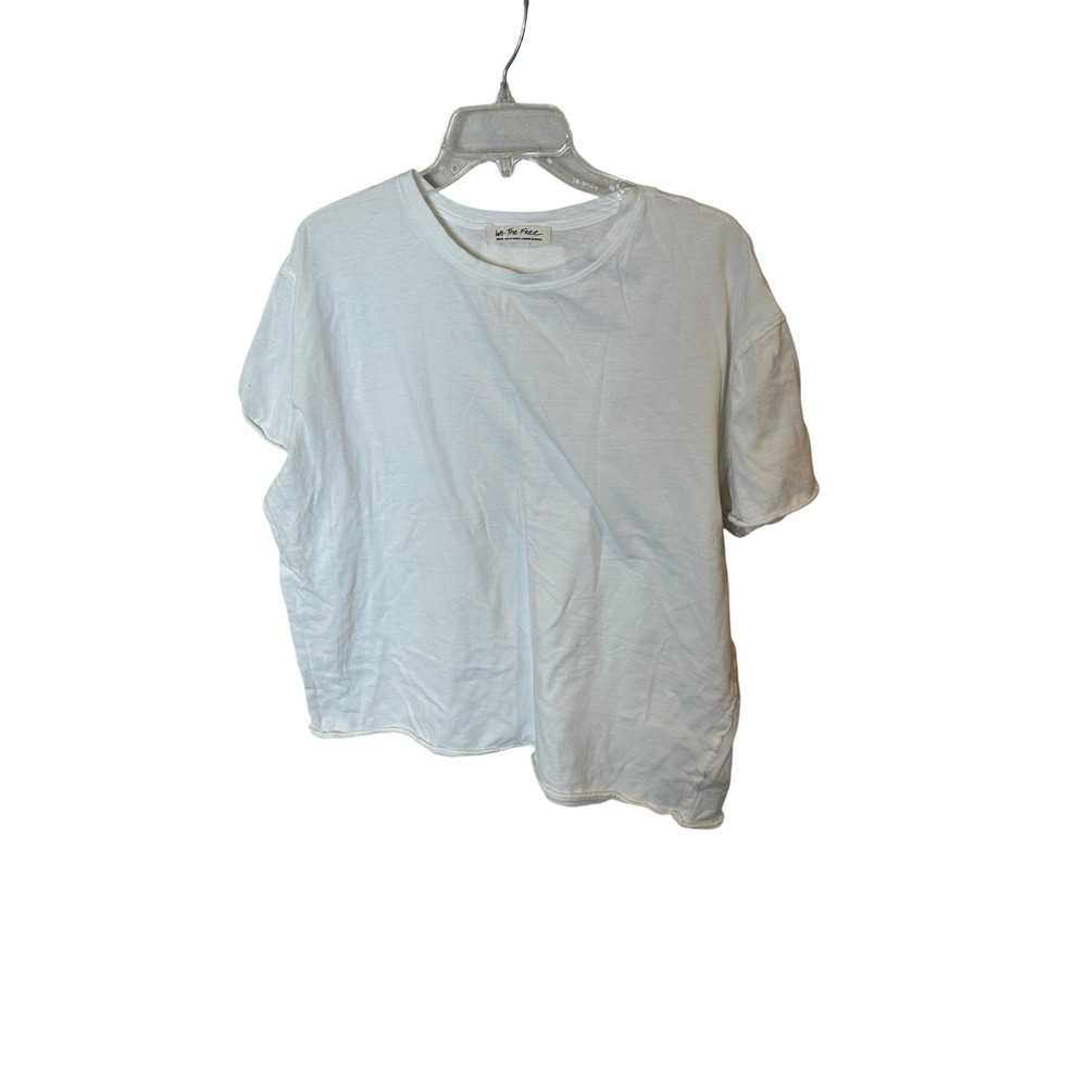 We The Free Nina crewneck White Oversized‎ Cotton T Shirt -medium